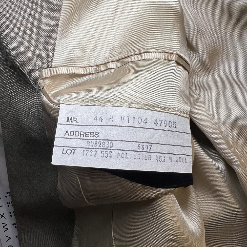 Land's End Men's Sport Coat Blazer Light Brown Sz 44 Regular Wool Blend Pockets - Picture 7 of 7